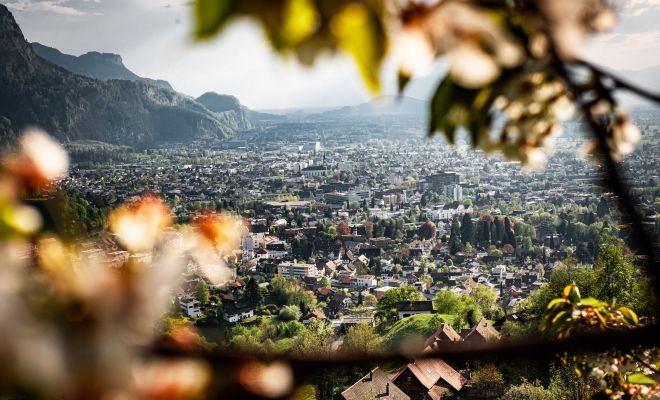 Blick auf Dornbirn Blick auf Dornbirn © Studio Fasching, Dornbirn Tourismus & Stadtmarketing