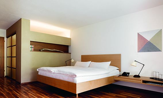 Kurhotel Rickatschwende, Dornbirn, Zimmer-Bett Kurhotel Rickatschwende, Dornbirn, Zimmer-Bett