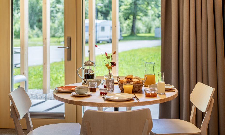 Apartments am Camping Dornbirn, Essbereich © Dornbirner Seilbahn AG Apartments am Camping Dornbirn, Essbereich © Dornbirner Seilbahn AG