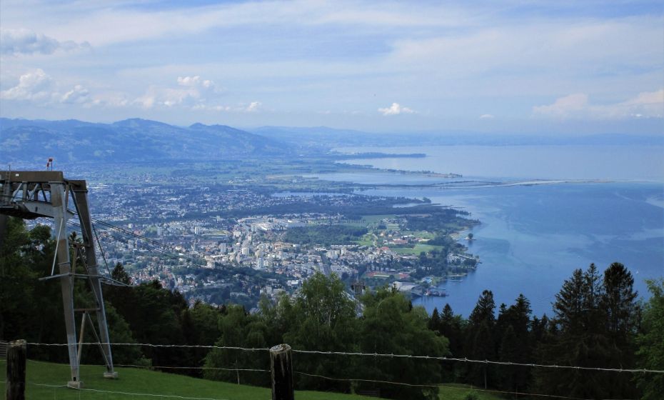Erich Zucalli - Erich Zucalli / www.guideservice.at Aussicht auf das Vorarlberger Bodenseeufer und die 'Rheinmündung